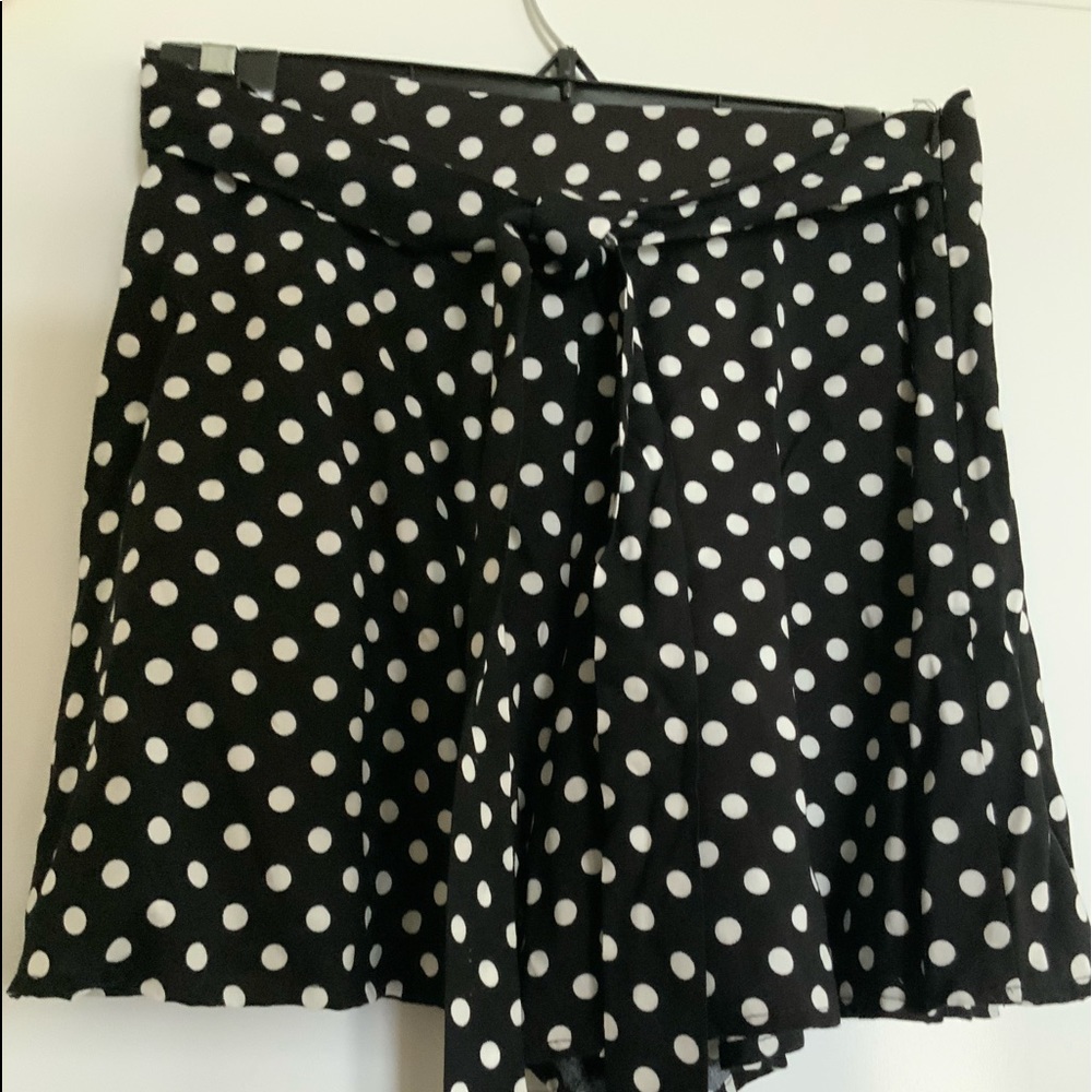 Bloomingdales Aqua, M, polka dot Skort